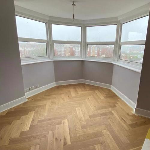 BURGHLEY Engineered Oak Herringbone flooring, UV Oiled