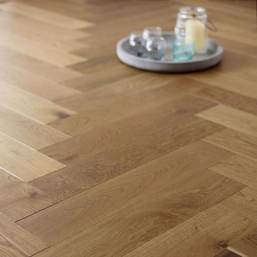 EASTBURY Engineered Oak Herringbone flooring, UV Oiled