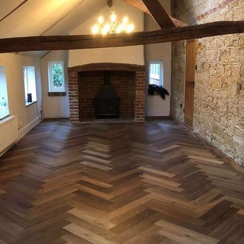 EASTBURY Engineered Oak Herringbone flooring, UV Oiled