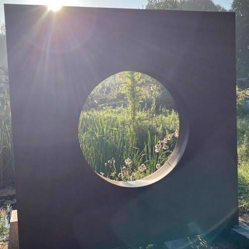 Oculus Corten Wall - with 75cm Hole