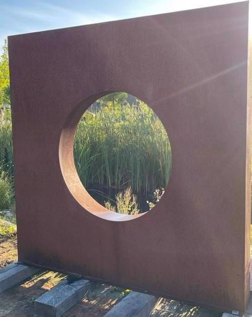 Oculus Corten Wall - with 75cm Hole