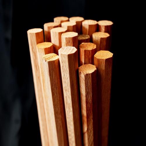 Solid Oak Octagonal Peg Wood Dowel