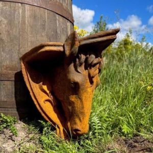 Cast Iron Horse Head Wall Hanging Statue