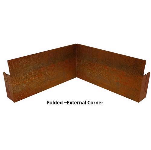 Corten Steel Folded Edging - 150 (H)mm **SALE** 15%