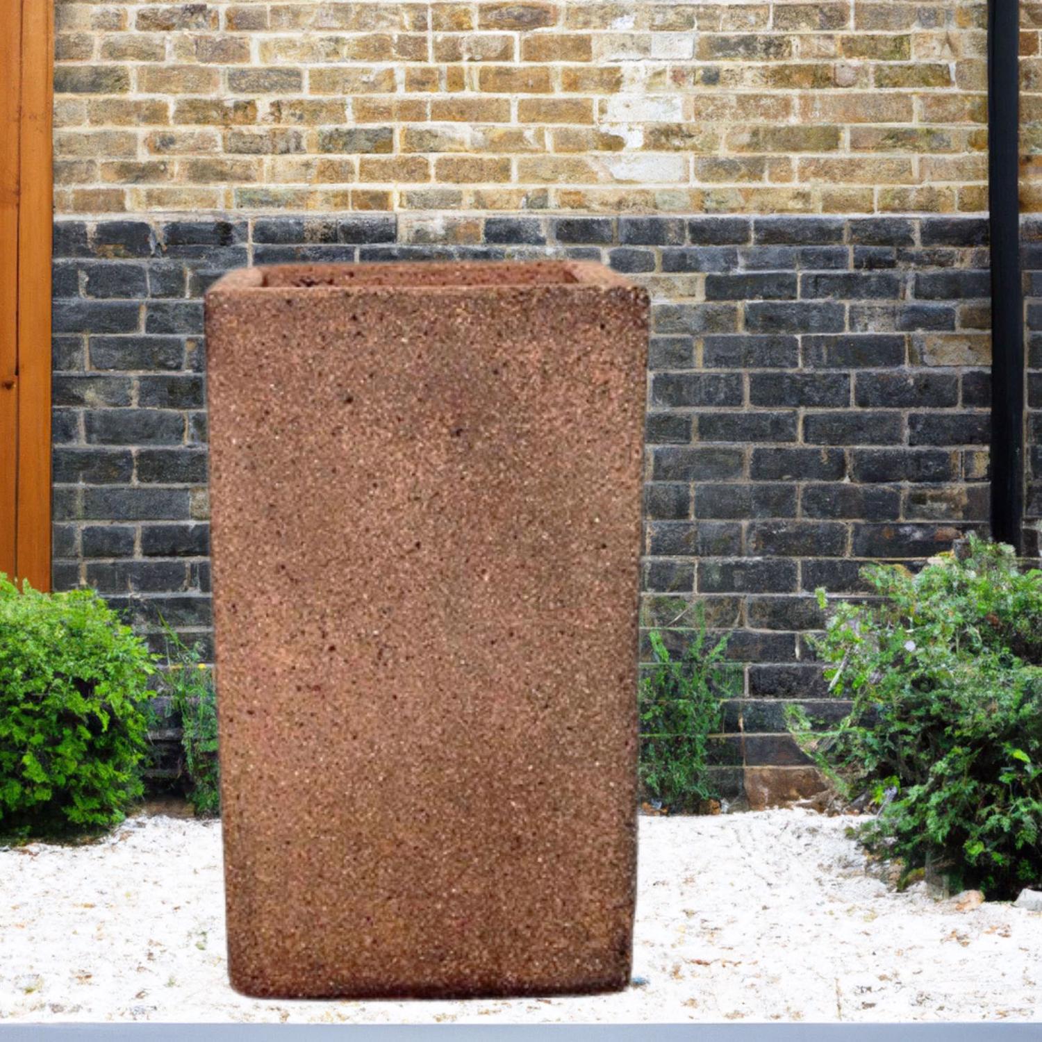 Old Ironstone - Tall Square Box Planter