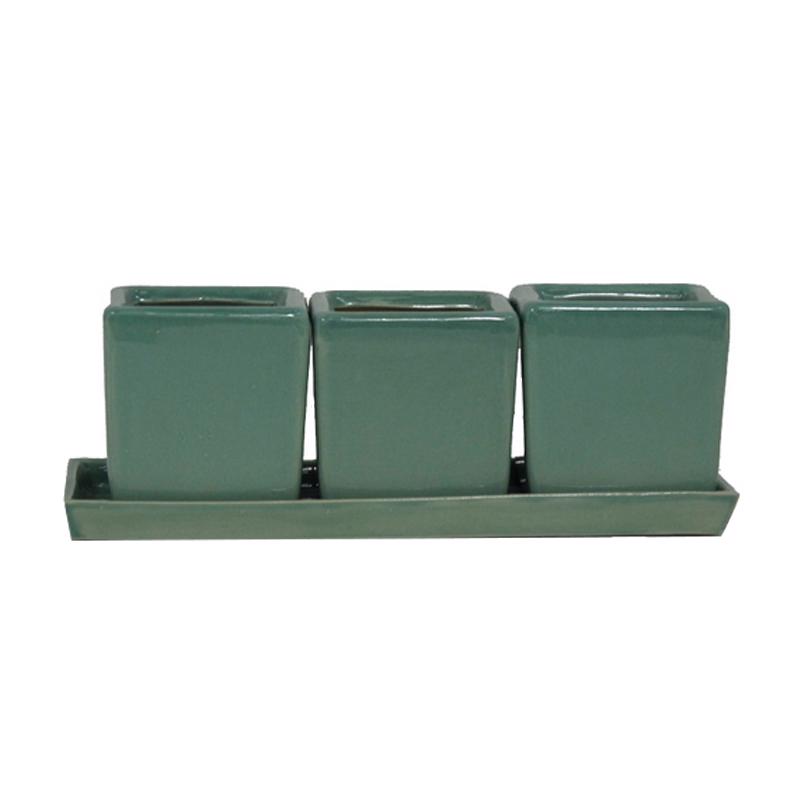 Glazed Herb Pot Planter - 110 Ø x 300 (H)mm