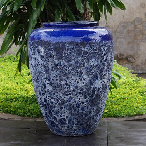 Ishim Vase - Angkor Blue - 870 Ø x 650 (H)mm