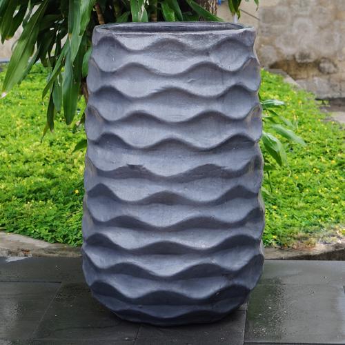 Surfer Trellis Vase - Matt Black - 860 Ø x 860 (H)mm