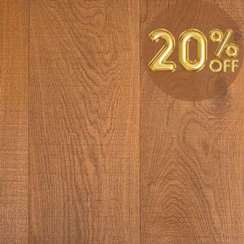 Engineered Oak flooring - Brushed-Saw-Marked, Wax-oiled Colour 9 ** BLACK FRIDAY SALE PRICE!! **