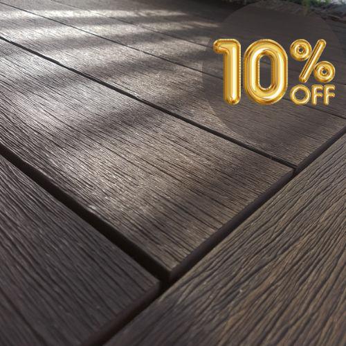 Fiberdeck Decking Vintage Wenge 210 x 23mm ** BLACK FRIDAY SALE PRICE!! **