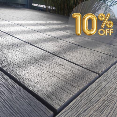 Fiberdeck Decking Vintage Lunar Grey 210 x 23mm ** BLACK FRIDAY SALE PRICE!! **