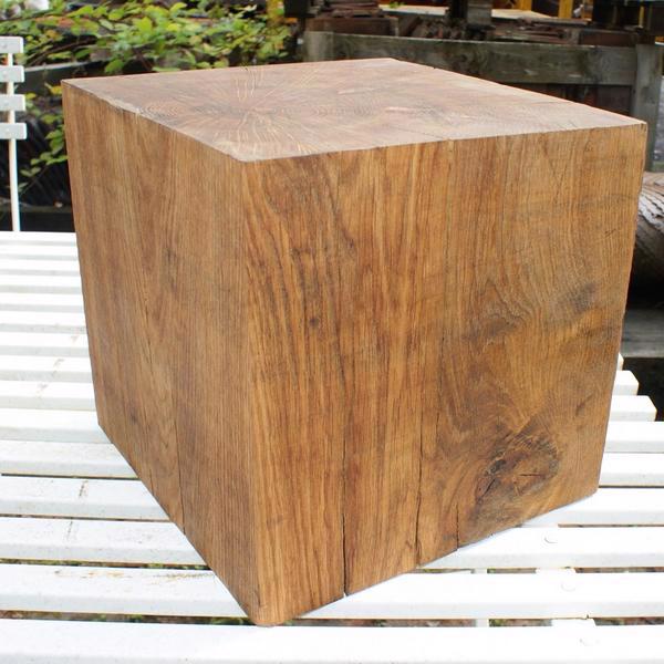Solid Oak Cube