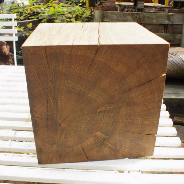 Solid Oak Cube