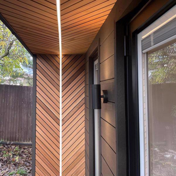 Western Red Clear Grade 2 Cedar shadow gap cladding - 140 x 18mm