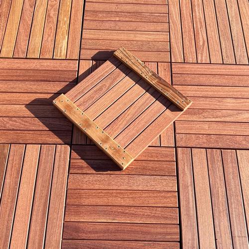 Cumaru deck tile 500 x 500 x 30mm