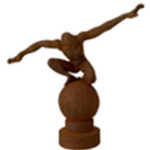 Cast Iron Ball Balancin Man Statue