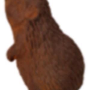 Cast Iron Standing Hedgehog Statue