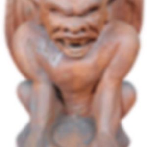 Cast Iron Demon Gargoyle Statue