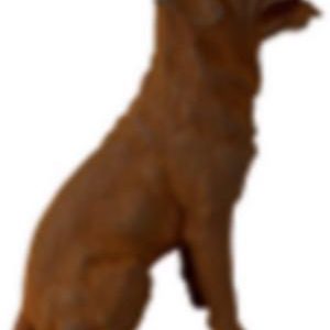 Cast Iron Gun Dog Statue