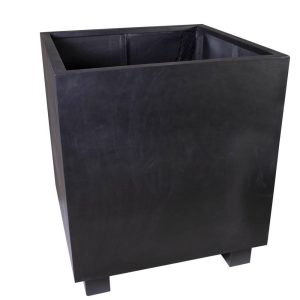 Polystone Contemporary Cube with Feet - Slate Black 1280 x 1140 x 1140 (H)mm