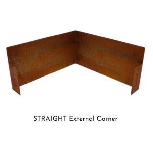 Corten Steel Edging - Straight External Corner