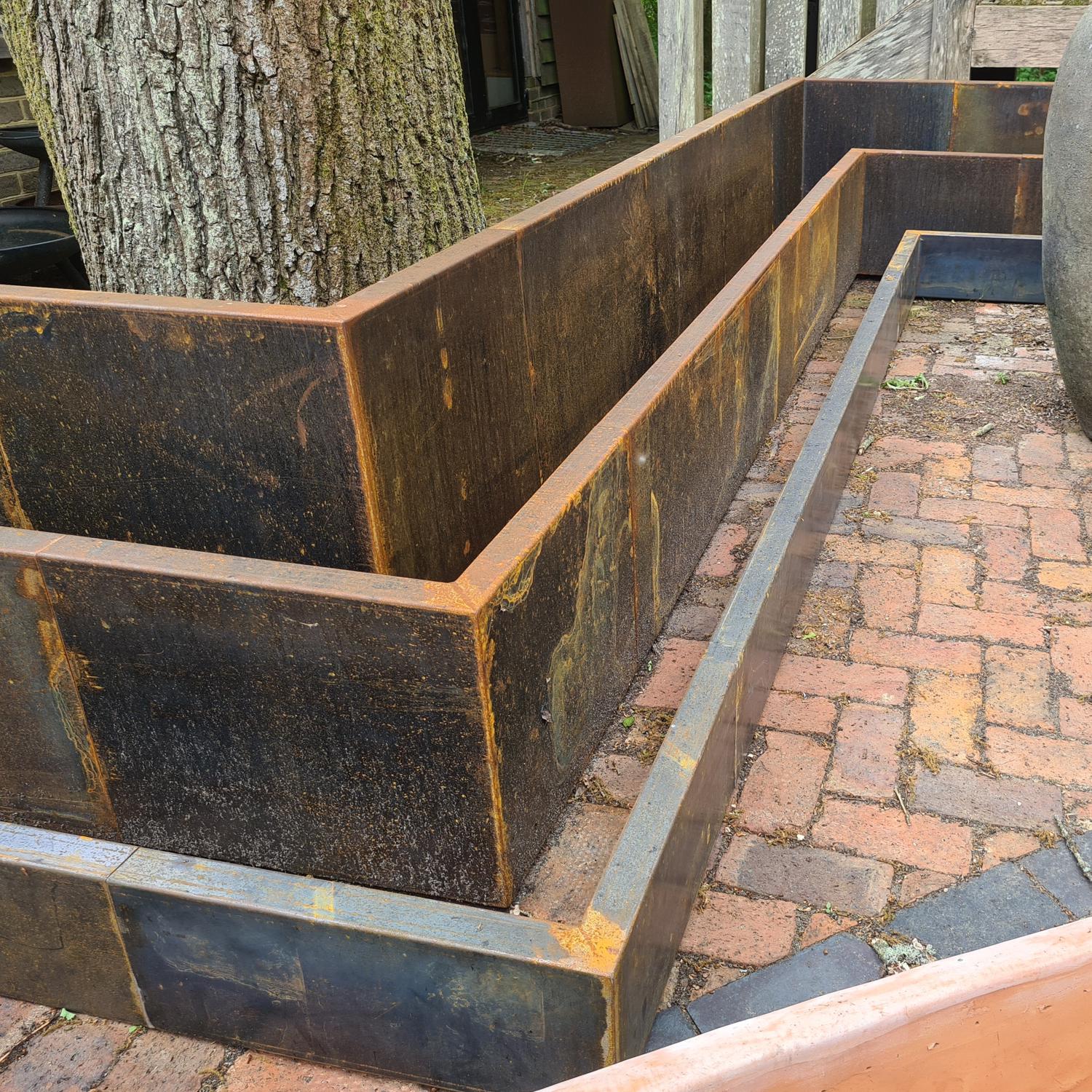 Corten Steel Garden Retaining Wall - 400 (H)mm