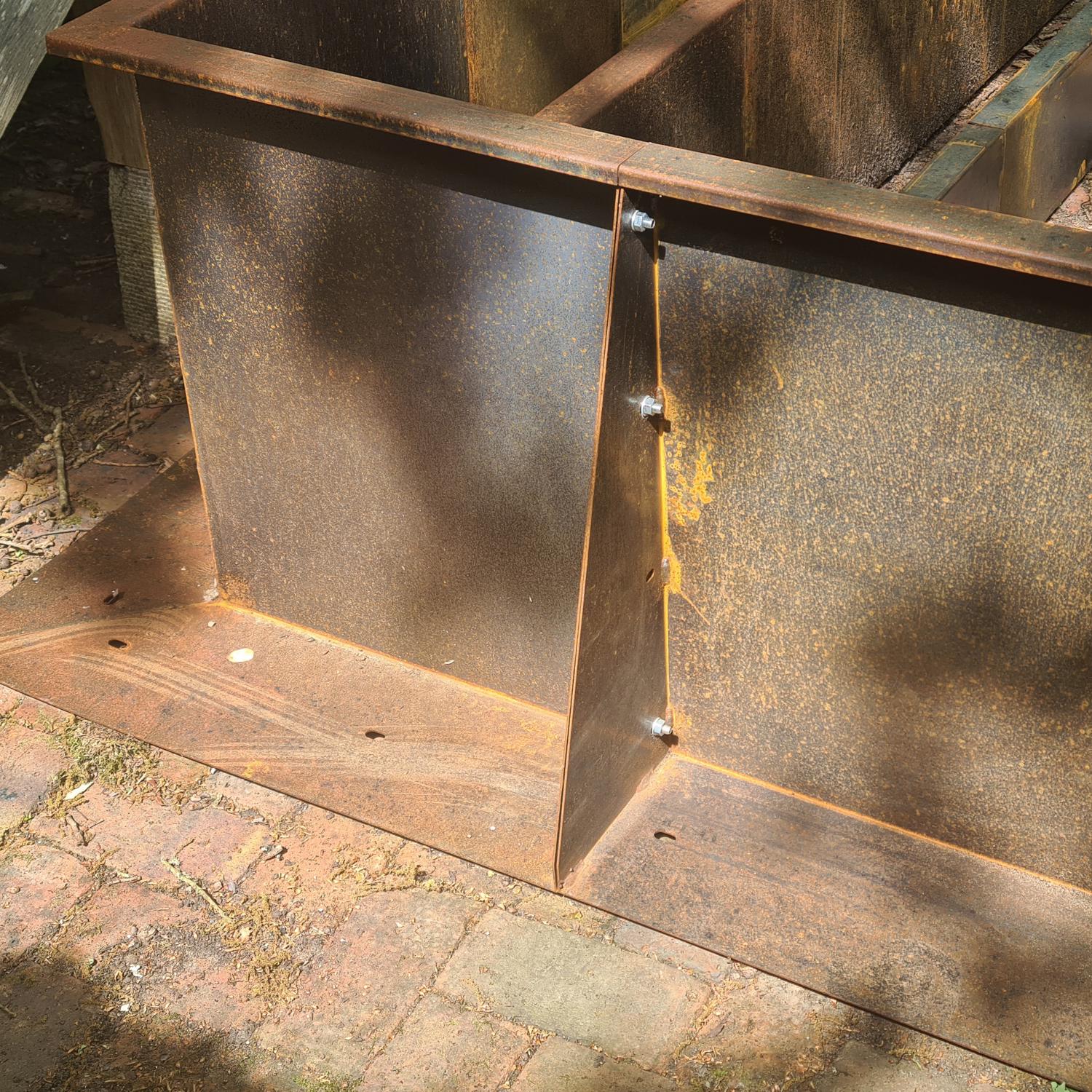 Corten Steel Garden Retaining Wall - 600 (H)mm