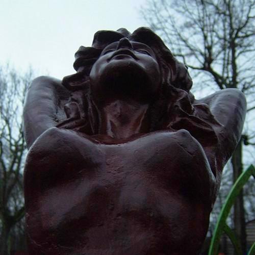 Cast Iron Shameless Nude Statue