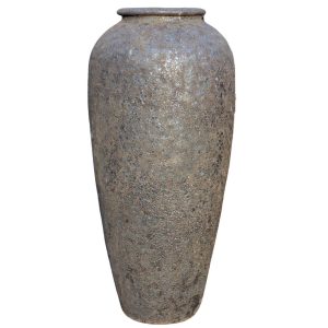 Glazed Ceramic Haiphong Jar - Black Atlantis - 730mm Ø x 1600mm H