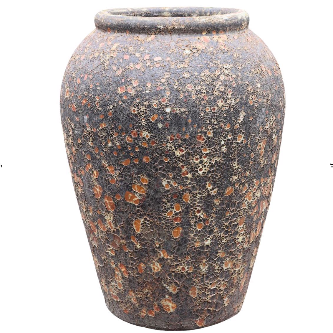Glazed Ceramic Ishim Vase - Rustic Atlantis