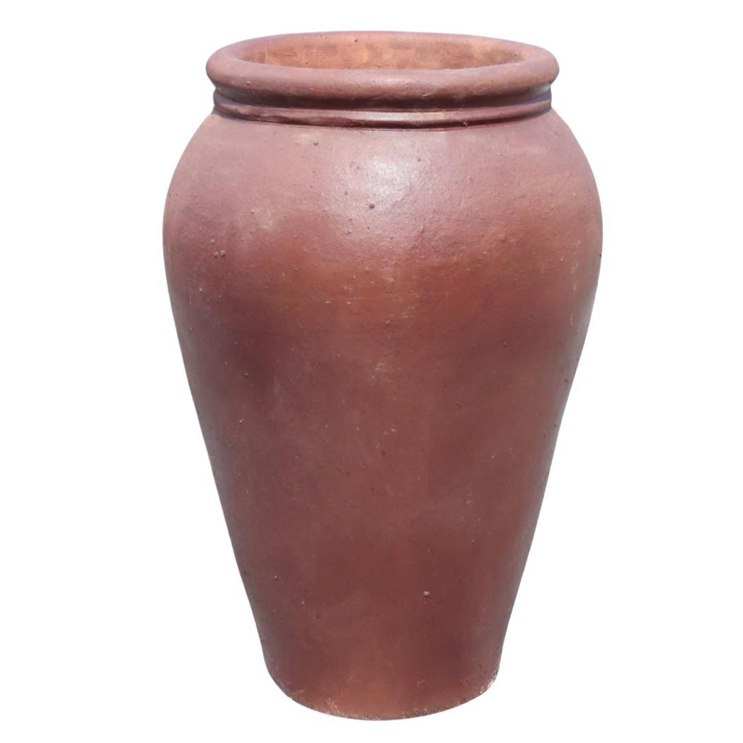 Glazed Ceramic Medium Jar - Black Clay - 450mm Ø x 680mm H