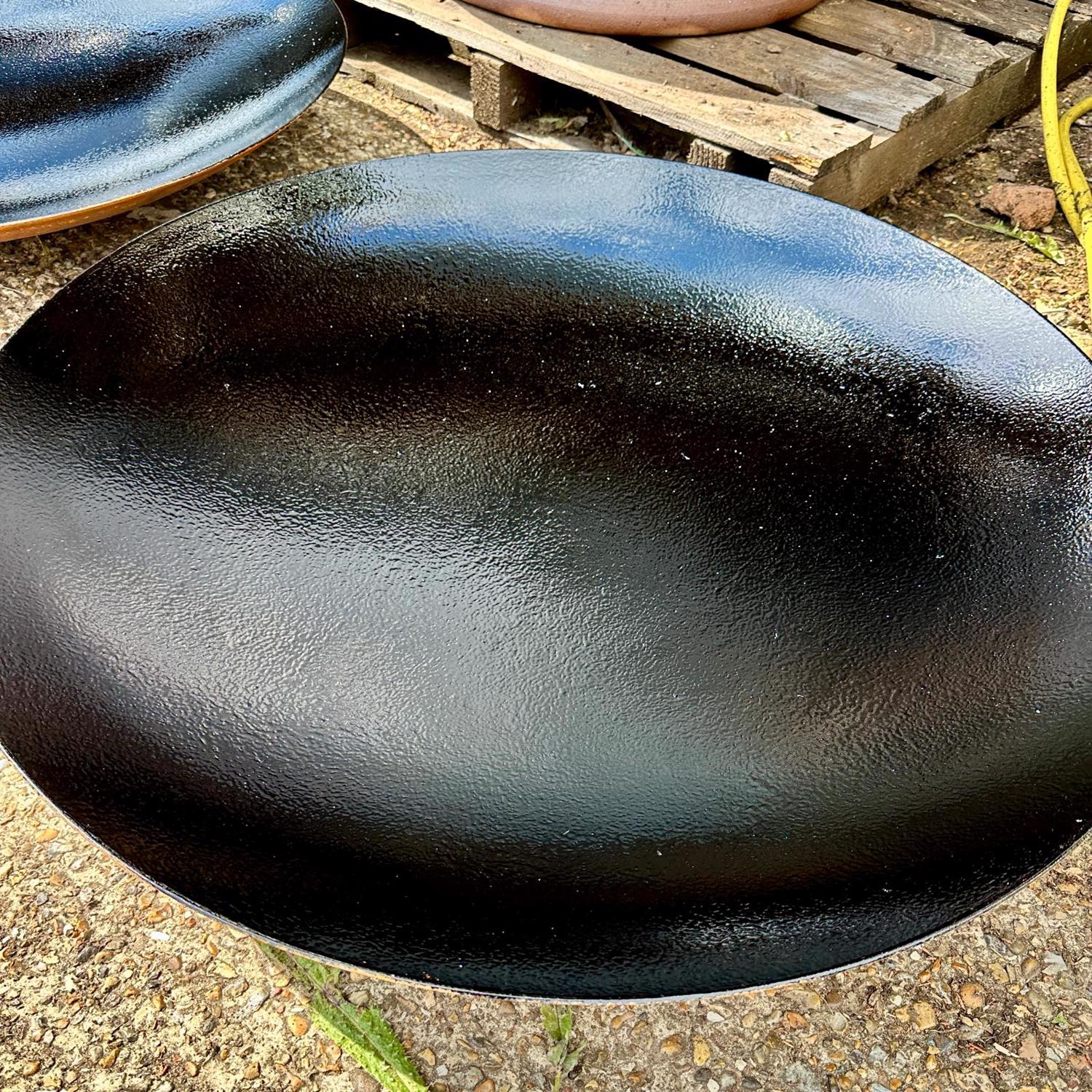Lined Corten Steel Curved Water Bowl - 2000mm Diameter x 270mm High