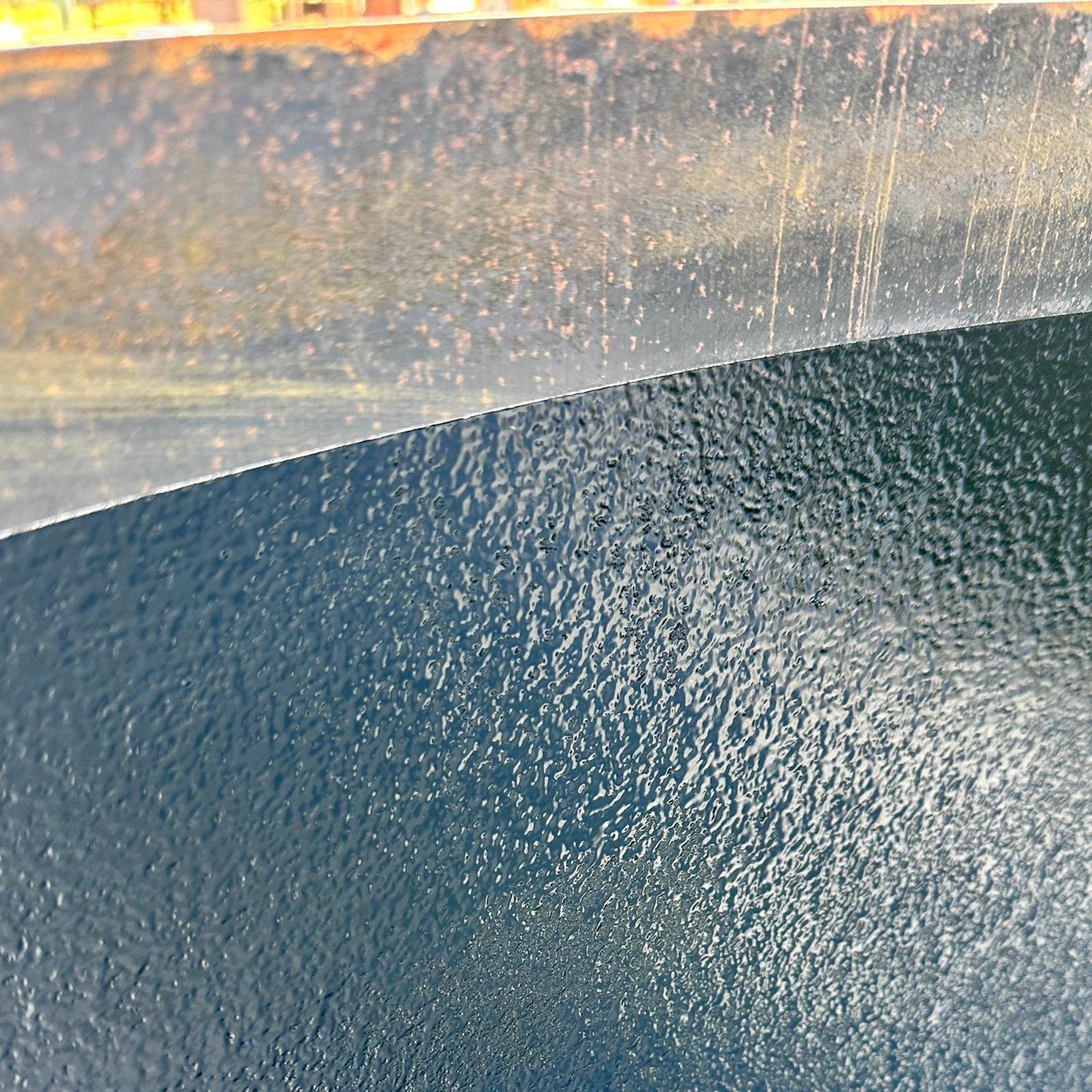 Lined Corten Steel Deep Curved Water Bowl - 1000Ø x 520(H)mm