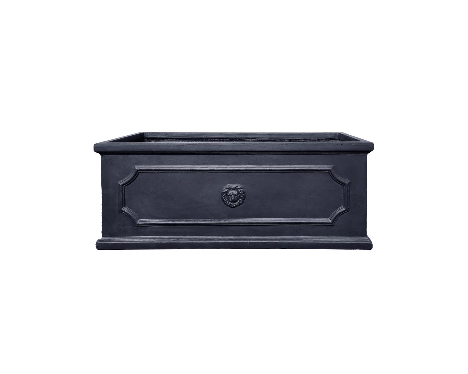 Clayfibre Lion Head Trough - Grey