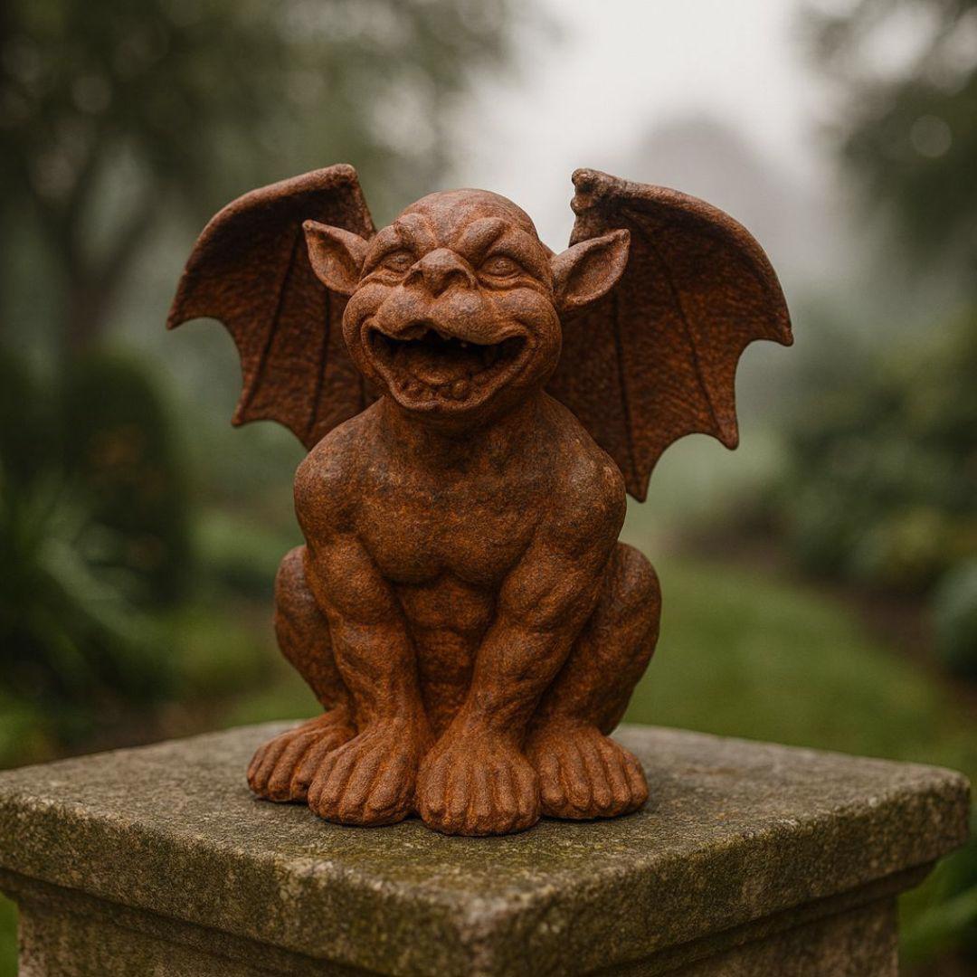 Cast Iron Cheeky Gargoyle Statue