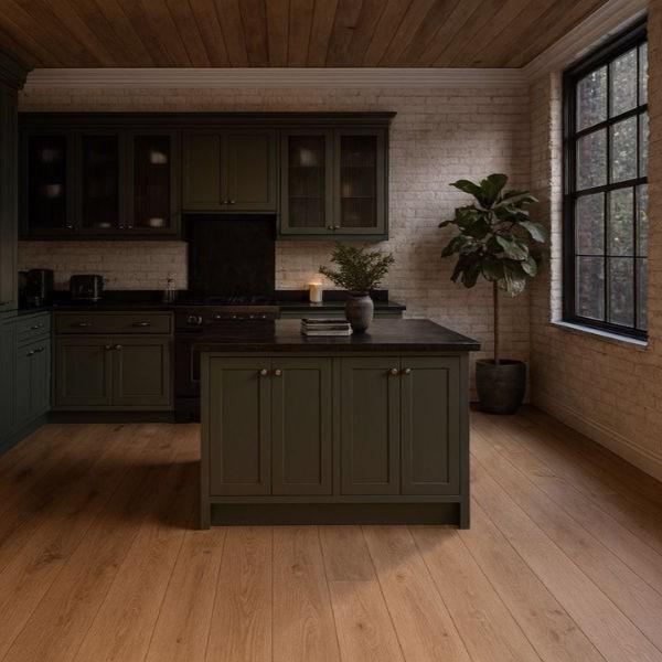 ROUND WOOD Engineered Oak Floor Board - Brushed, Invisible-lacquered