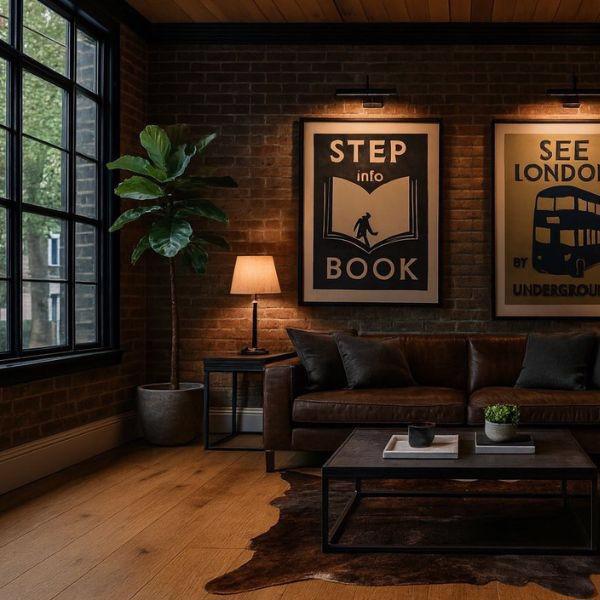 ROUND WOOD Engineered Oak Floor Board - Brushed, Saw-Marked, Wax-oiled, Colour 9