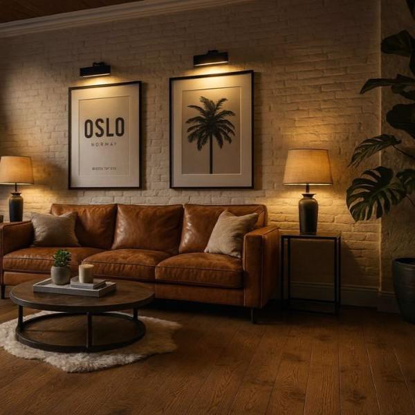 ROUND WOOD Engineered Oak Floor Board - Distressed, Wax-oiled, Light Antique Brown